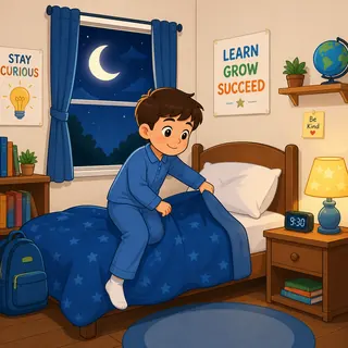 Child going to bed